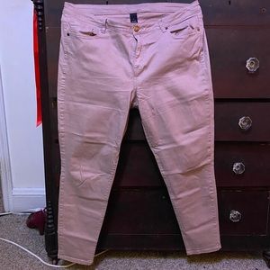 Lane Bryant Super Stretch Skinny in Pink